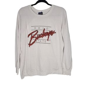 Vintage 90s Ohio State Buckeyes Crewneck Sweatshirt Size Large